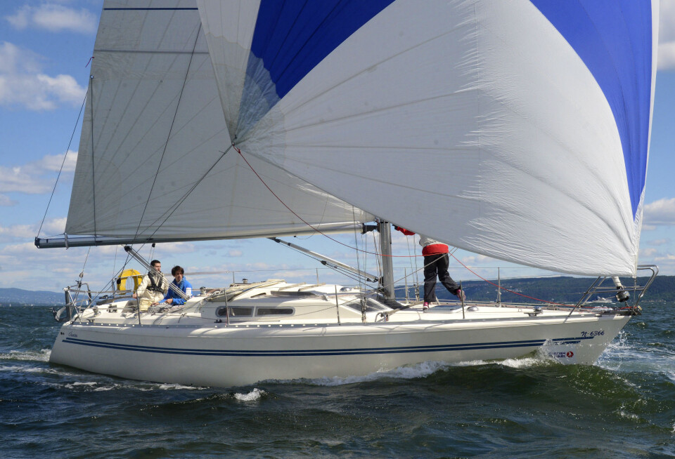 TWOSTAR 36: «Cilantra« er fra 1986 og er en lett, rask og smal seilbåt konstruert av Håkan Södergren. Bildet fra Færderseilasen 2016.