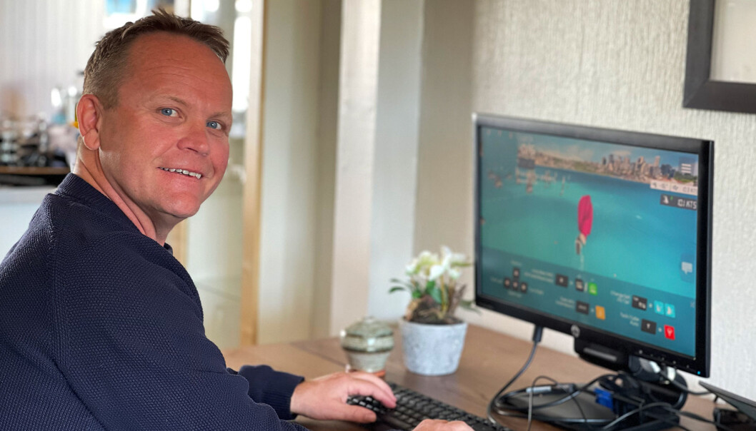 NM-FAVORITT: Kjetil Solvang fra Kristiansand var best i grunnserien i NM i e-seiling og stiller til start som favoritt i NM-finalen 26. april. NM-FAVORITT: Kjetil Solvang fra Kristiansand var best i grunnserien i NM i e-seiling og stiller til start som favoritt i NM-finalen 26. april.