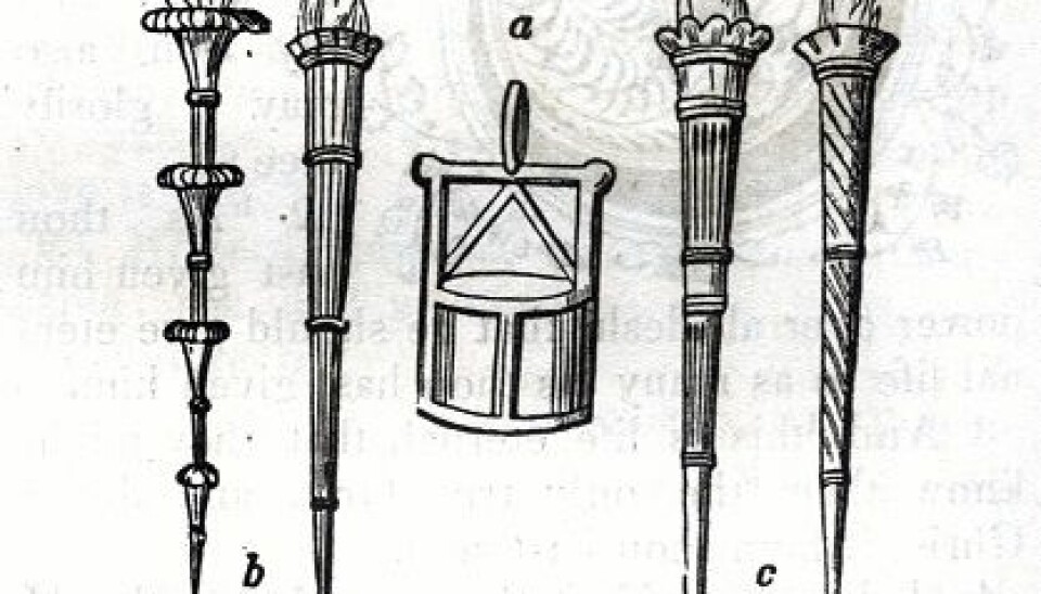 TIDLIGST: Den første lanterneavbildingen vi kjenner er fra Trajansøylen (år 113) i Roma. Skipslanternen i midten.