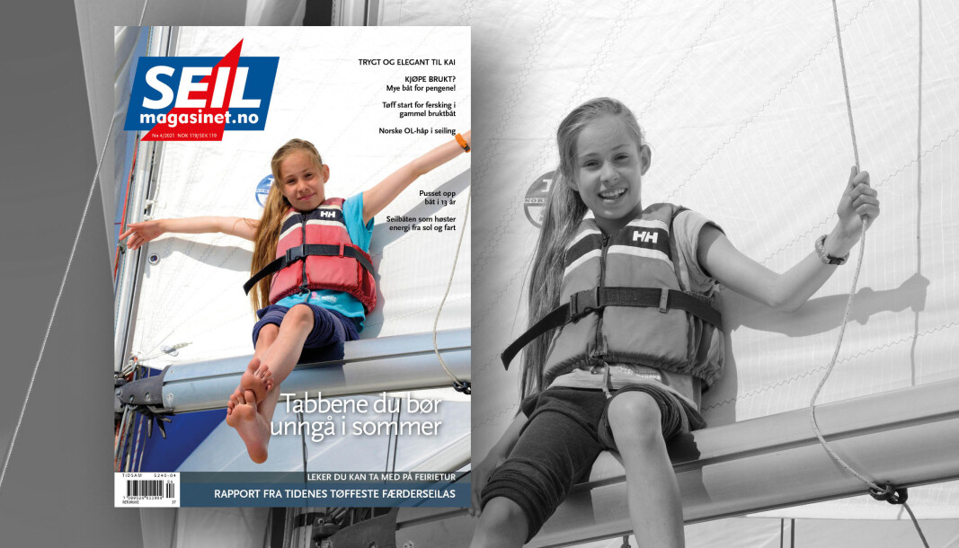 FORSIDE: Astri Nissen-Lies yndlingsposisjon under seil FORSIDE: Astri Nissen-Lies yndlingsposisjon under seil