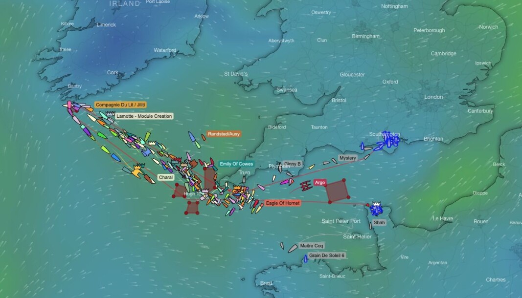 SPREDNING: Mens de første båtene er i mål er de fleste på vei mot Fastnet Rock. SPREDNING: Mens de første båtene er i mål er de fleste på vei mot Fastnet Rock.