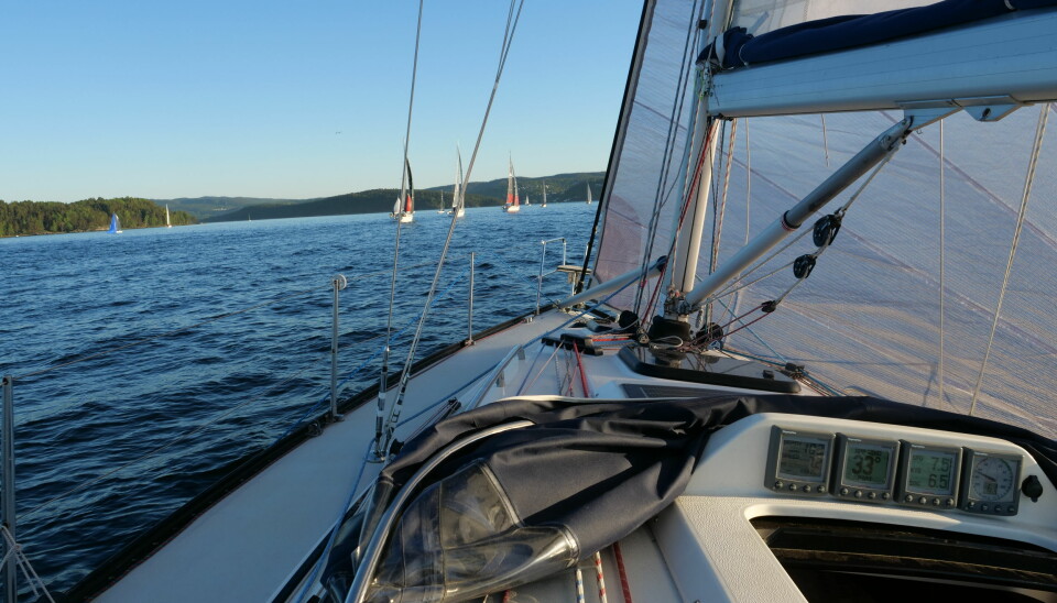 KRYSS: Med vind fra syd blir det kryss ut Oslofjorden.