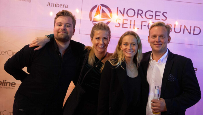 OL seilerne Anders Pedersen, Marie Rønningen og Helene Næss samt Marius Falck Orvin i MM