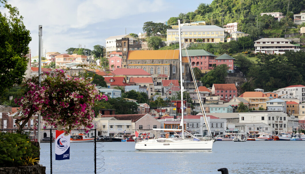 PROBLEMFRITT: Sun Odyssey 50 DS «Adelante» ankom Grenada med en knust kaffekanne som den mest alvorlige skaden eter å ha krysset Atlanterhavet. PROBLEMFRITT: Sun Odyssey 50 DS «Adelante» ankom Grenada med en knust kaffekanne som den mest alvorlige skaden eter å ha krysset Atlanterhavet.