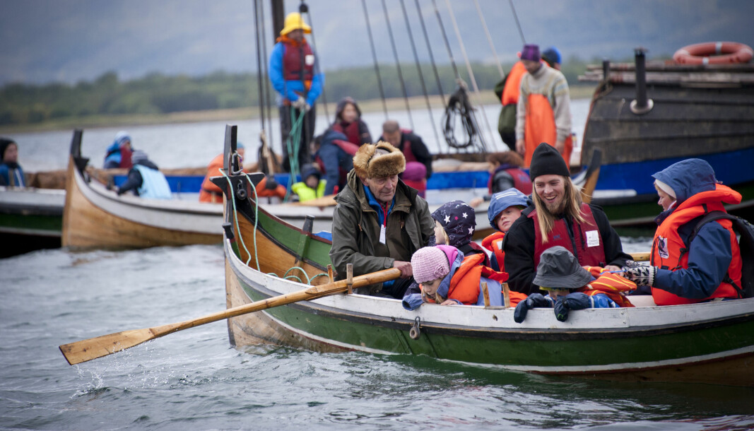 KLINKERBÅT: Nordlandsbåter på barnas dag arrangert av Arctandria Tromsø Kystlag