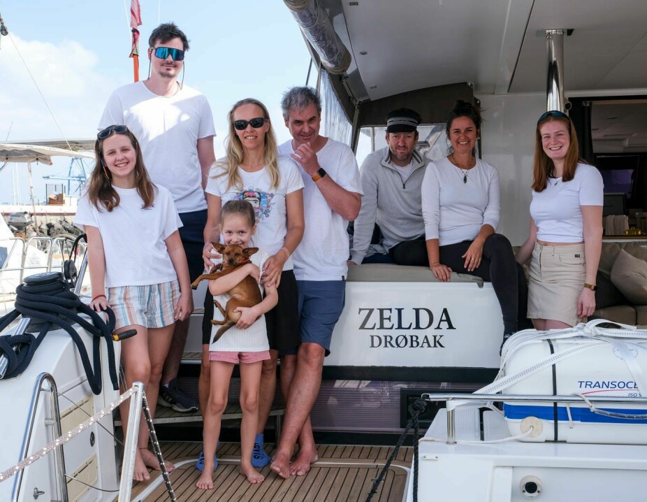 FAMILIE: De norske seilerne på «Zelda»