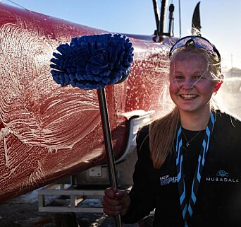 JOBB: Mathilde Robertstad har fått oppgaver på det danske SailGP-laget.