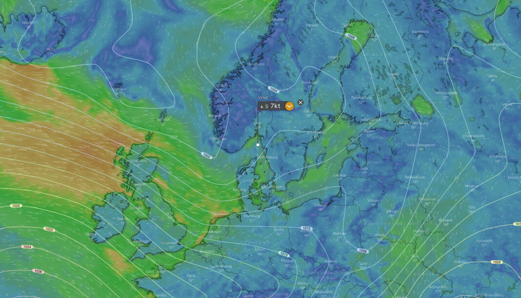 MIDNATT: Det blir en lang kryss sydover langs svenskekysten under Skagen Race.