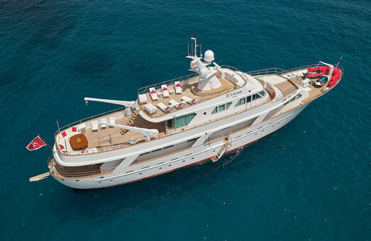 David Bowies yacht for salg