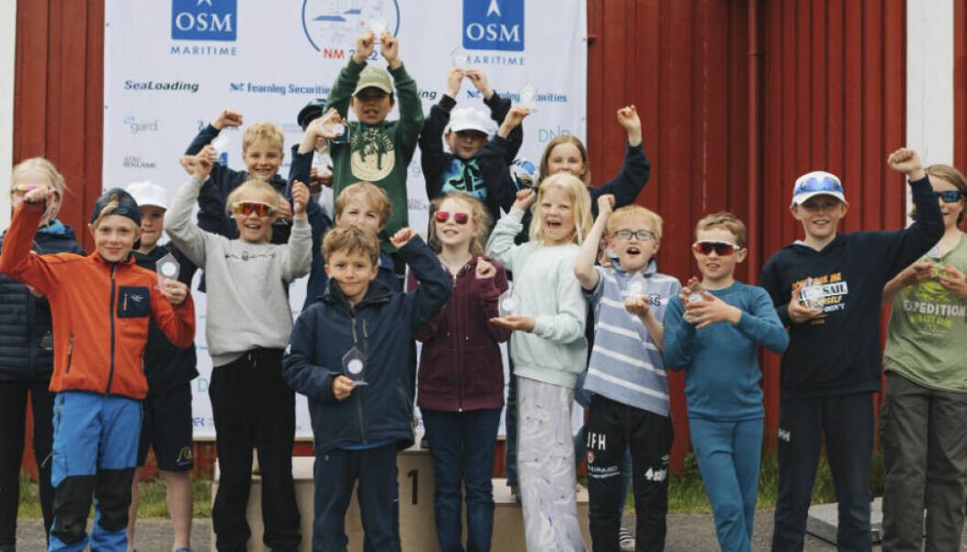 Glade premievinner fra NM for Optimistjoller i Arendal