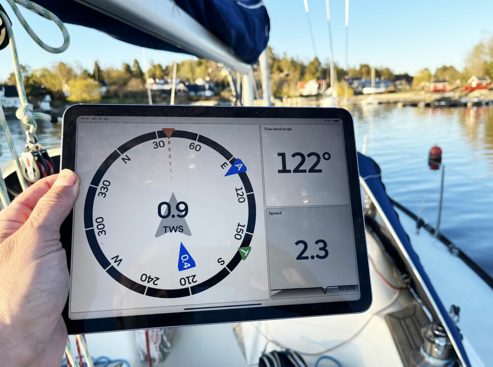 INSTRUMENTER: Orca samler båtens data, som så presenteres på ulike måter via egen app.