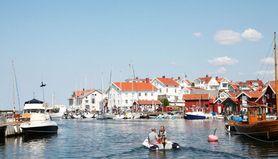 I NORD: Grundsunds gjestehavn ligger i nord, og de fleste gjesteplassene ligger innenfor moloen på Ösö.