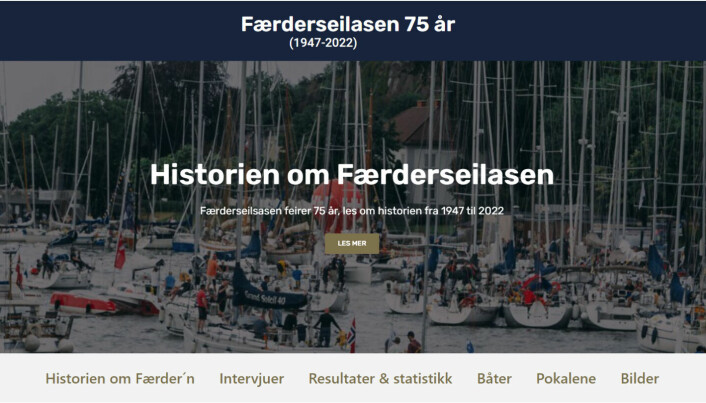 AMLER HISTORIEN: På faerderhistorien.no har KNS laget en digital historiebok viet Færder‘n.