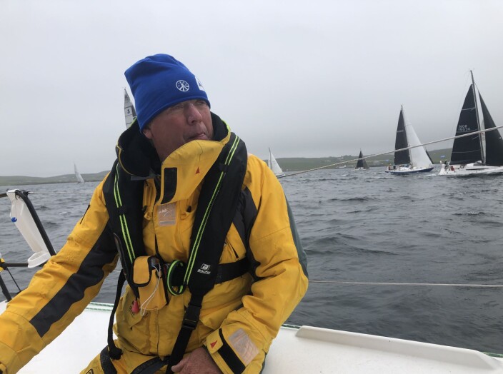 START: Mannskapet håndstyrte hele veien. Her fra starten ut fra Lerwick. START: Mannskapet håndstyrte hele veien. Her fra starten ut fra Lerwick.