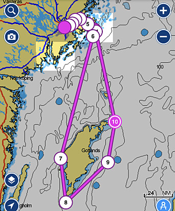 BANE: VM er kun en lang seilas på ca 350 nm. BANE: VM er kun en lang seilas på ca 350 nm.