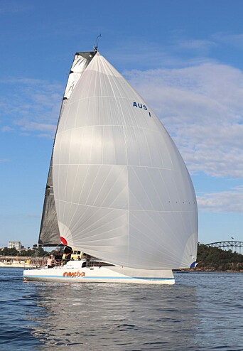 TEST: Farr x2 under de første prøveseilasene i Sydney. TEST: Farr x2 under de første prøveseilasene i Sydney.