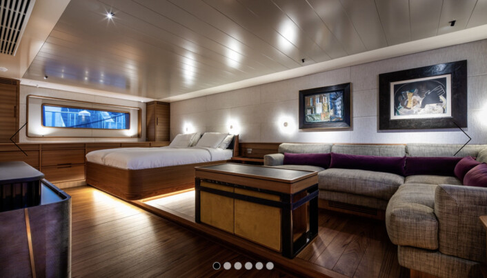KOMFORT: Verftsbilder av «Canova» viser en komfortabel yacht.