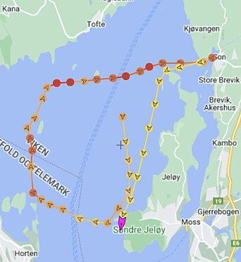 JACOBINE: Tracking til den raskeste shorthandedbåten på korrigert tid.
