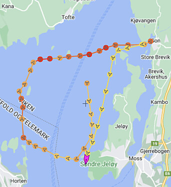 JACOBINE: Tracking til den raskeste shorthandedbåten på korrigert tid. JACOBINE: Tracking til den raskeste shorthandedbåten på korrigert tid.