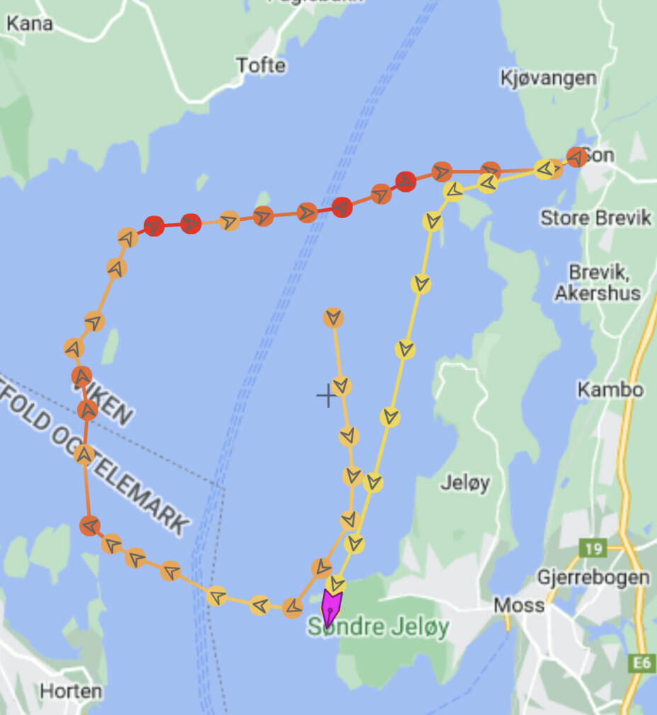 JACOBINE: Tracking til den raskeste shorthandedbåten på korrigert tid.