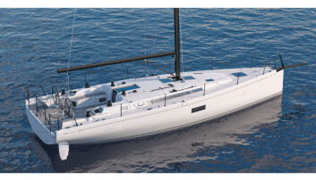 NY: First 44 bygger videre på First Yacht 54, og er ikke like racing-preget som 36. NY: First 44 bygger videre på First Yacht 54, og er ikke like racing-preget som 36.