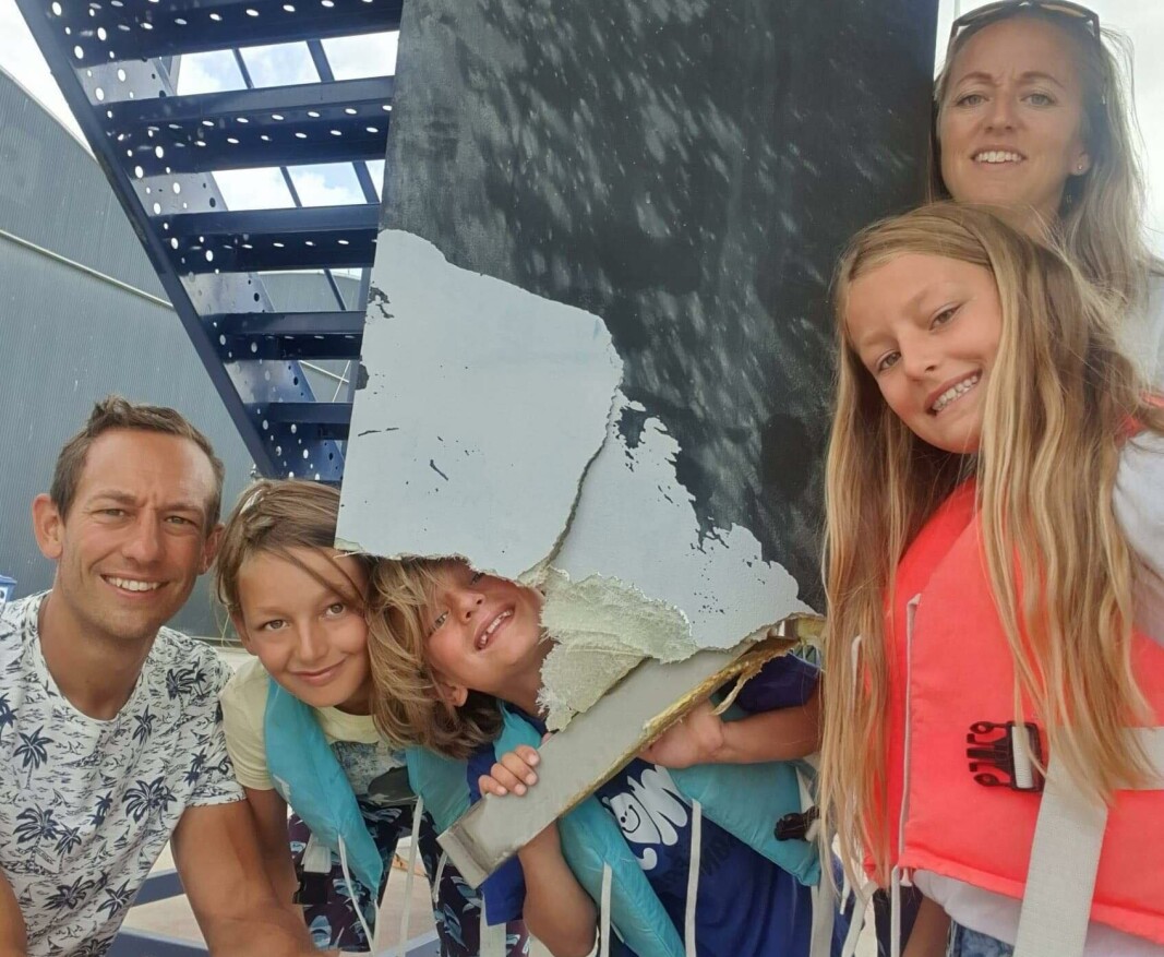 RORSKADE: Mikkel Erichsen med familien RORSKADE: Mikkel Erichsen med familien