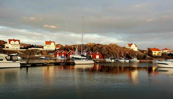 SKÂRMAMN: Godt med plass i havnene langs svenskekysten på denne delen av året.