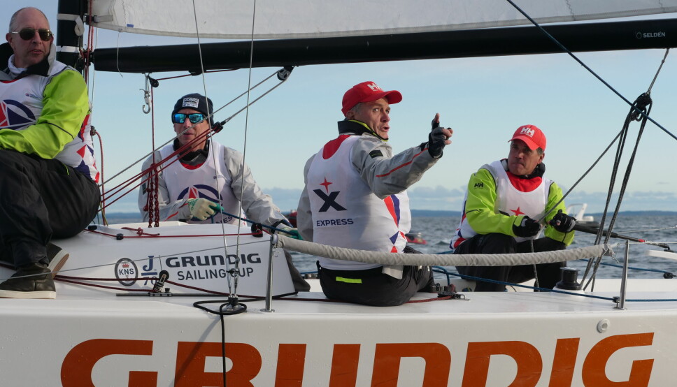BEST: Kristoffer Spone, Christen Horn Johannessen, Børre og Sigurd Hekk vant Mesternes mester, og skal nå seile EM i Melges 24.