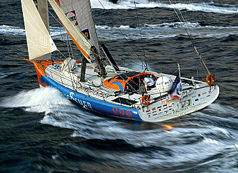 Rask: Ikke siden «Kingfisher» ble bygget for Ellen MacArthur har kvinner fått en helt ny IMOCA. Rask: Ikke siden «Kingfisher» ble bygget for Ellen MacArthur har kvinner fått en helt ny IMOCA.