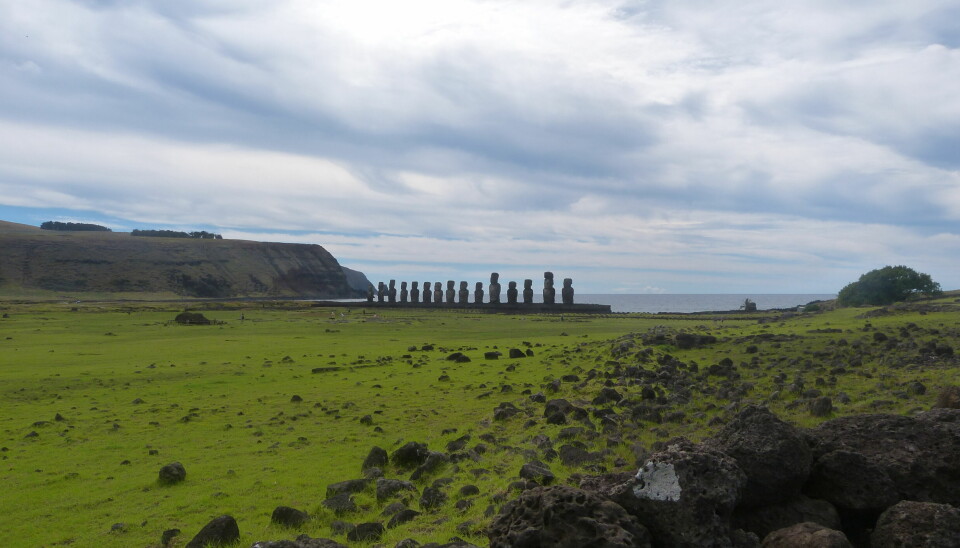 Landemerke: Moaier på Påskeøya, en øy uten trær.