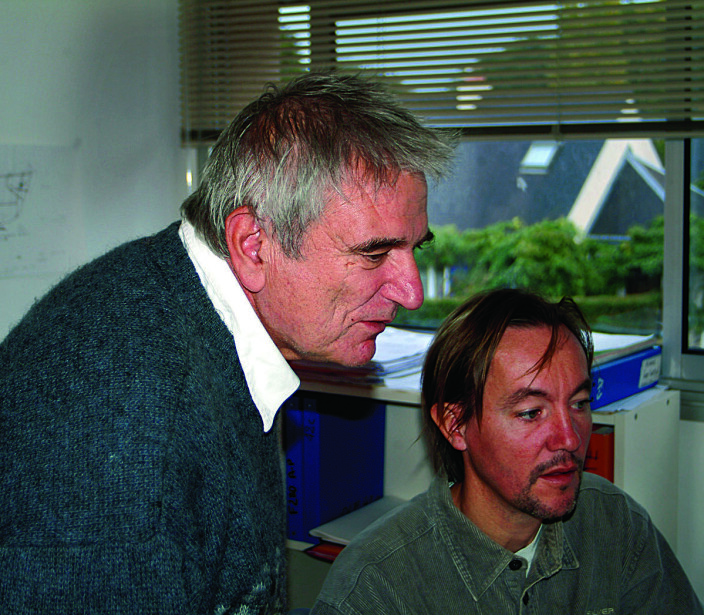 Jean Marie Finot og partneren Pascal Conq. Jean Marie Finot og partneren Pascal Conq.