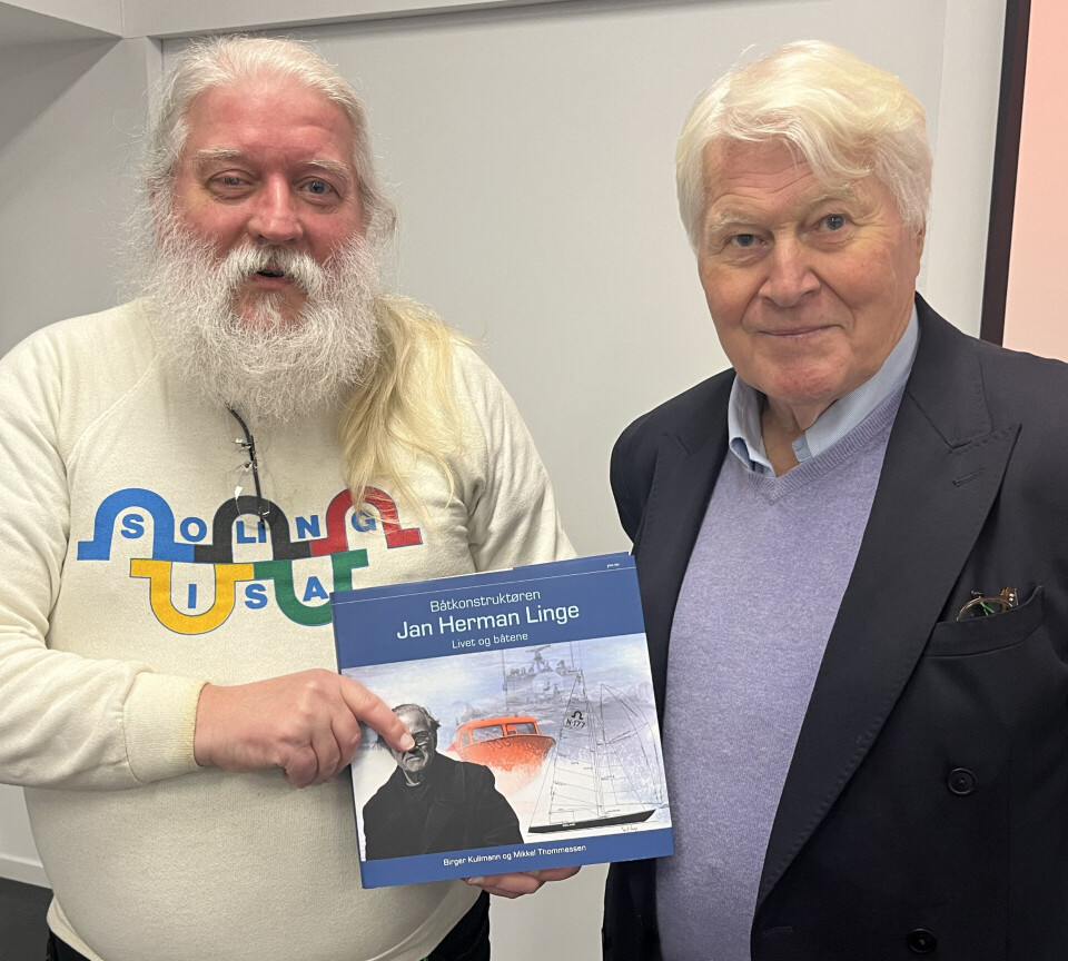 FORFATTERE: Birger Kullmann og Mikkel Thommessen har skrevet bok om Jan Hermann Linges liv og konstruksjoner.