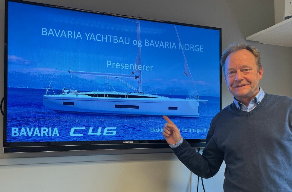 NY: Bavaria lanserer ny 46-foter. Båten skal seile til våren, og kommer til Norge til sommeren. Claes Eliasson har vært med på utviklingen.