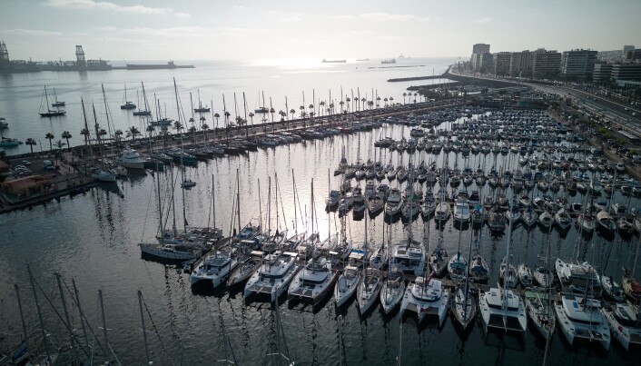 FULLT: Havna i Las Palma er full av båter klare for å krysse Atlanterhavet. FULLT: Havna i Las Palma er full av båter klare for å krysse Atlanterhavet.