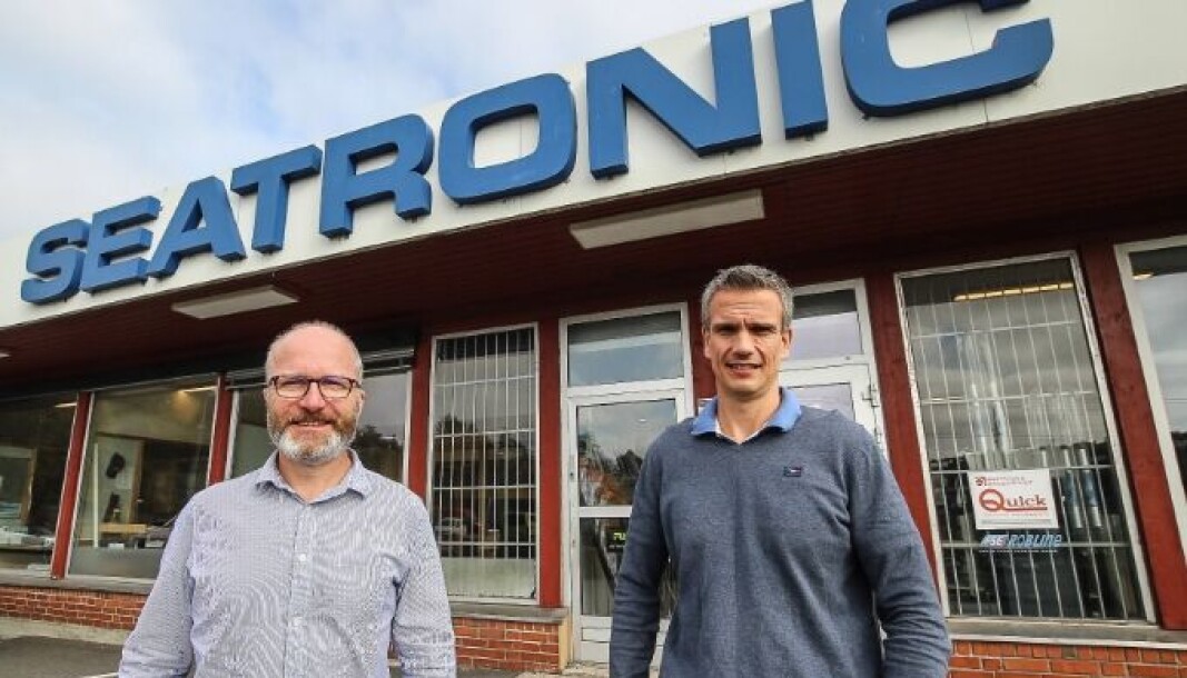 MARITIM KJØPER SEG OPP: Lars Jørgen Kopperud og Ketil Svennberg Jakobsen i Seatronic. Nå går storaktøren Norway Marine Supply AS inn på eiersiden i mossefirmaet MARITIM KJØPER SEG OPP: Lars Jørgen Kopperud og Ketil Svennberg Jakobsen i Seatronic. Nå går storaktøren Norway Marine Supply AS inn på eiersiden i mossefirmaet
