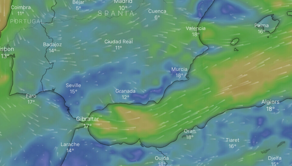 VIND: Det blåser fra vest i det starten går, og det blir kryss hele veien ut Middelhavet.