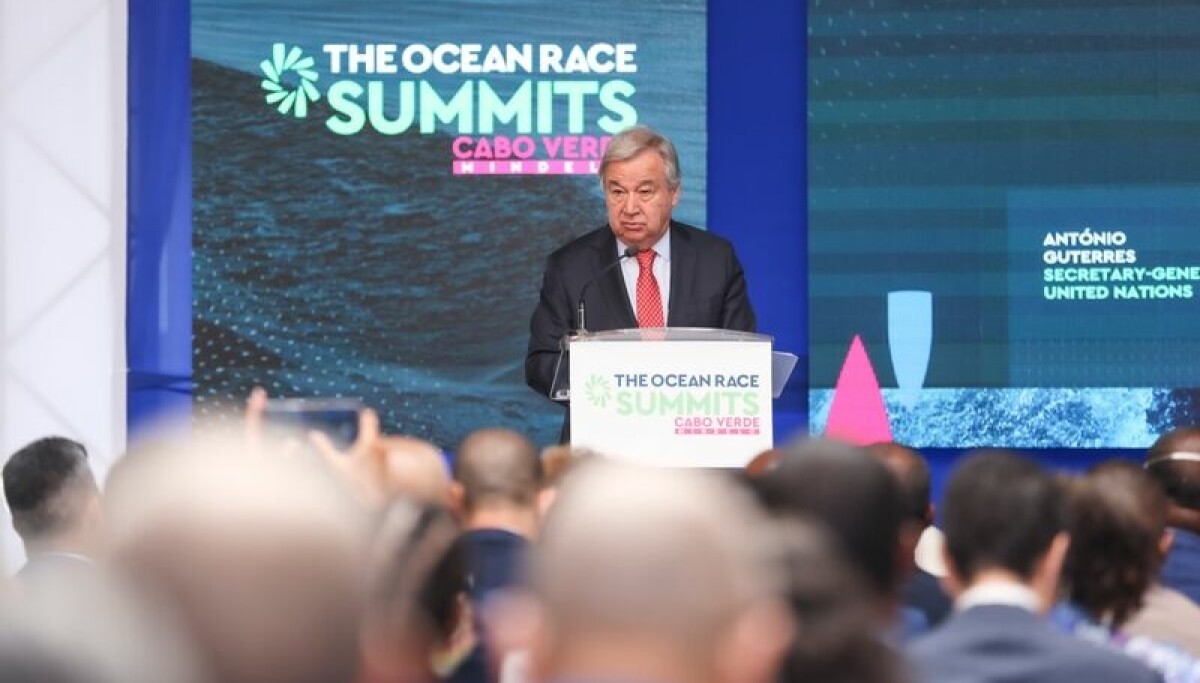 Antonio Guterres alla Summit Ocean Race di Mindelo