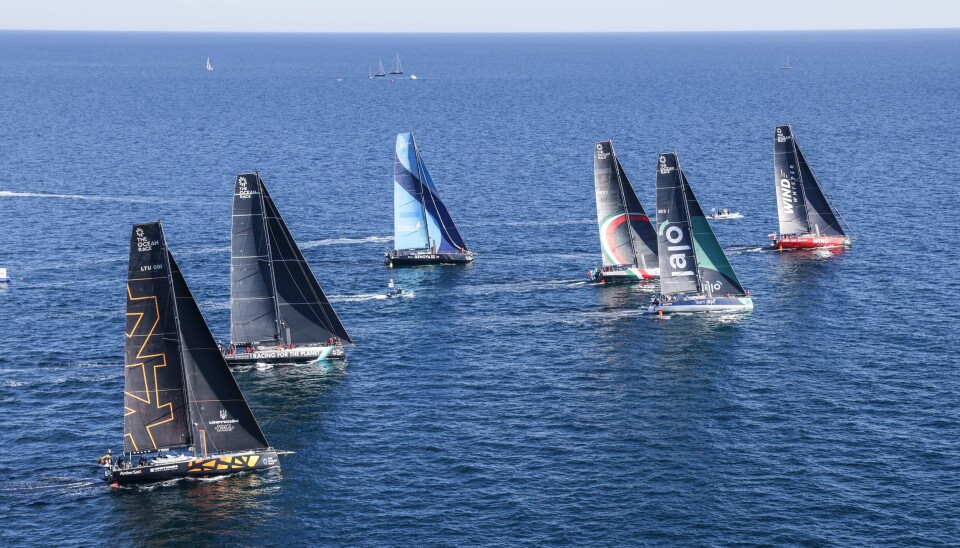 VO65: Seks gamle Volvo Ocean Race båter skal seile tre av syv etapper. «Wind Whisper» med Aksel Magdahl er så langt suveren.