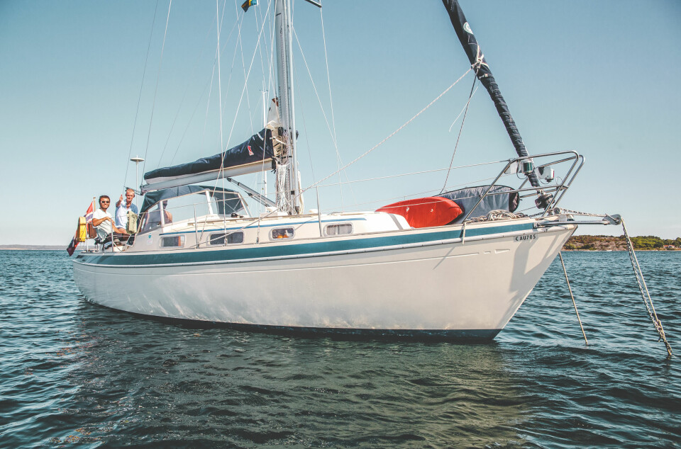 LANGTUR: Malö 40 er en poulær båt for langtur, en solid og trygg båt til en gunstig pris.