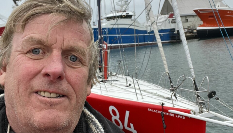 SKAGEN: Petter Noreng skal seile 60-foter til England, men ligger i Skagen for å vente på et værvindu.