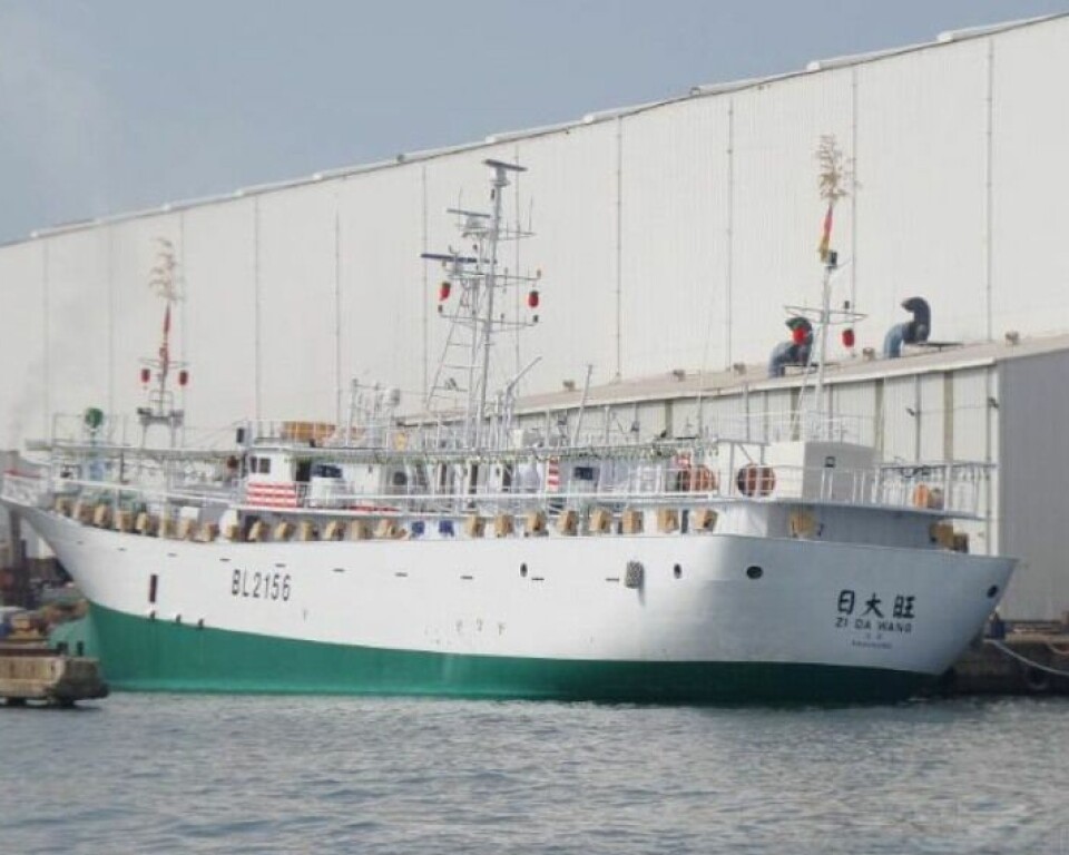 TAIWAN: «F/V Zi Da Wang» var det nærmeste skipet, og kom til unnsetning ett døgn etter hendelsen.