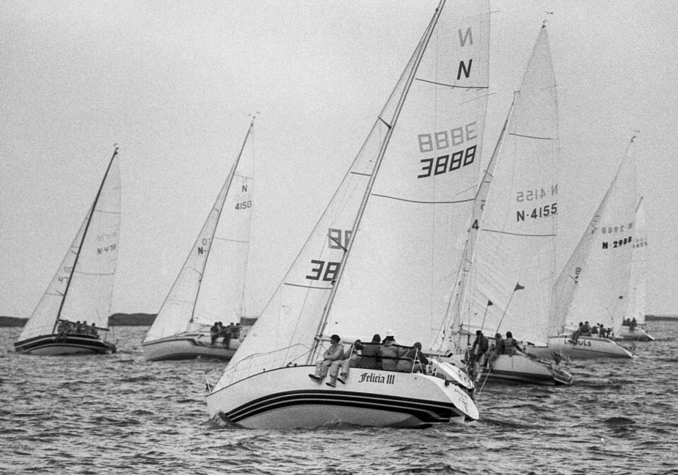 UTTAGNING: Før VM i 1983 måtte 26 båter sloss om 10 plaser til VM. X-95 «Felicia» var en som ikke lykkes.
