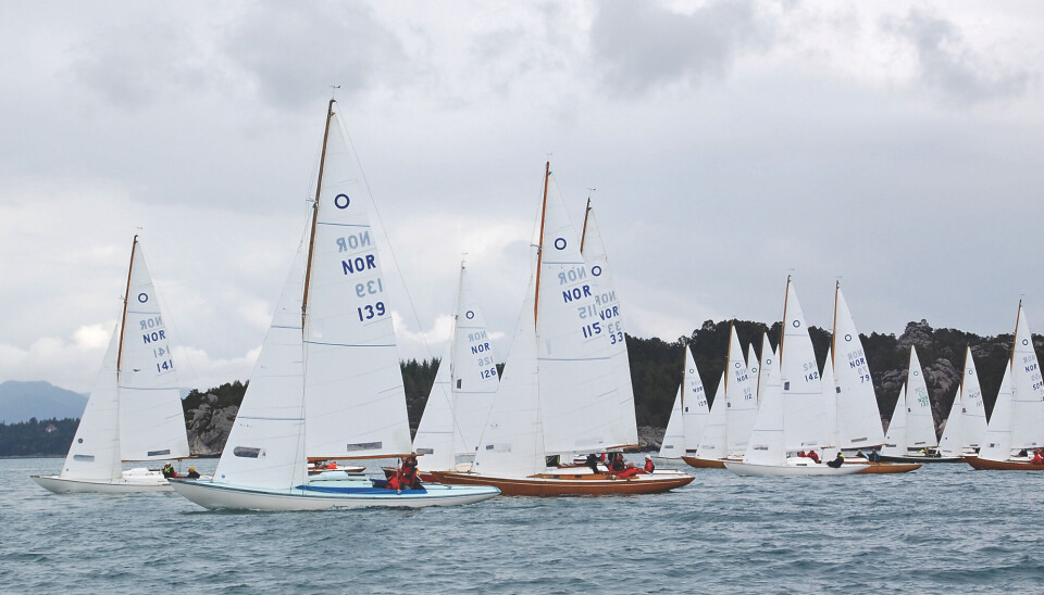 TILBAKE: Knarr er en båt utviklet i Norge, og det er gøy at klassen er tilbale i Færderseilasen.