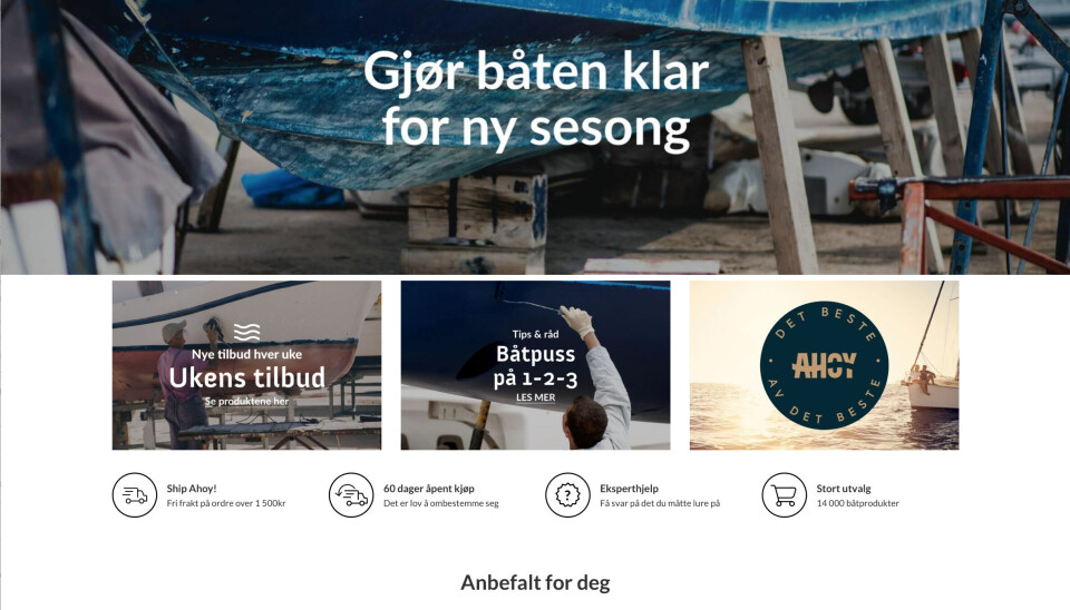 SLUTT: Den nettbaserte båtutstyrsbutikken Ahoy måtte kaste inn håndkleet på julaften.
