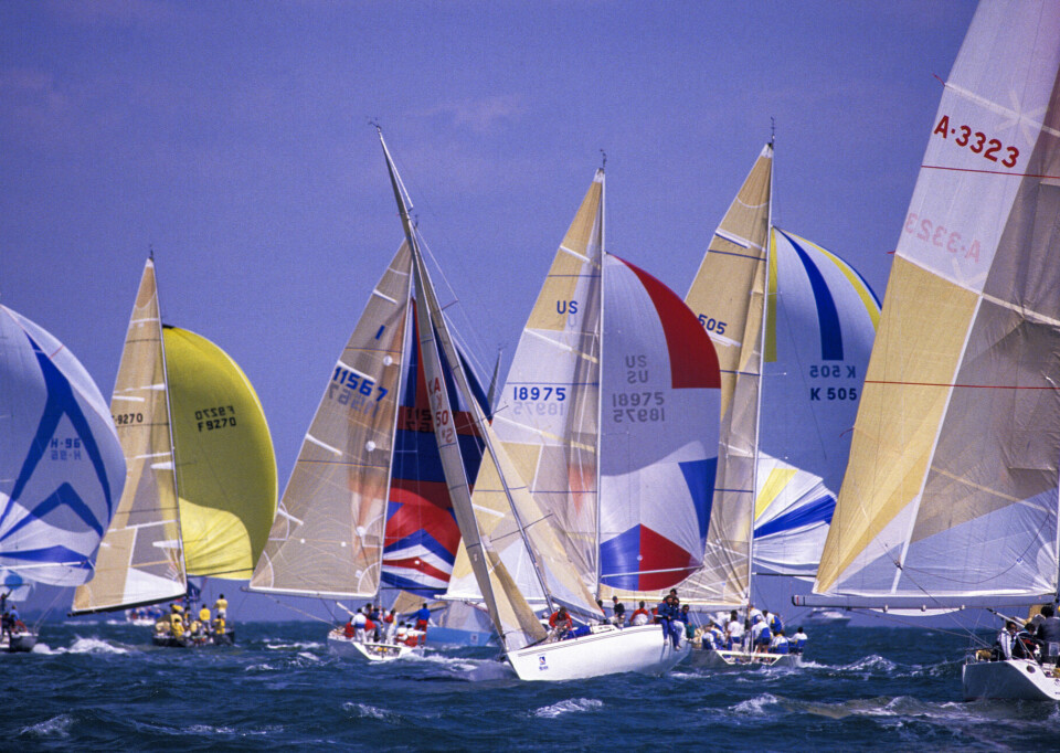 The Admiral's Cup fleet racing in 1989