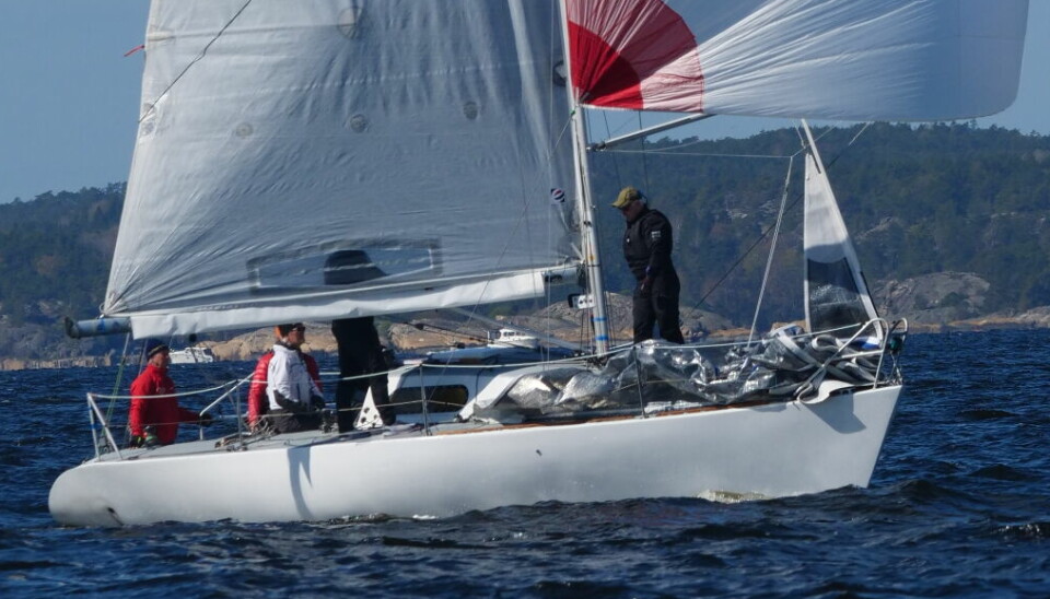 KLASSISK: «Antheor» er temmelig lik slik den var da den van VM i 1985. Båten ble nummer to under Hankø Race Week.