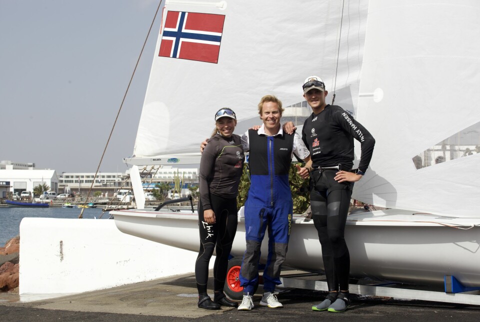 470: Emil Forslund og makker Julia Jacobsen satser mot OL i 2024 i en jolleklasse med lav oppslutning i Norge.
