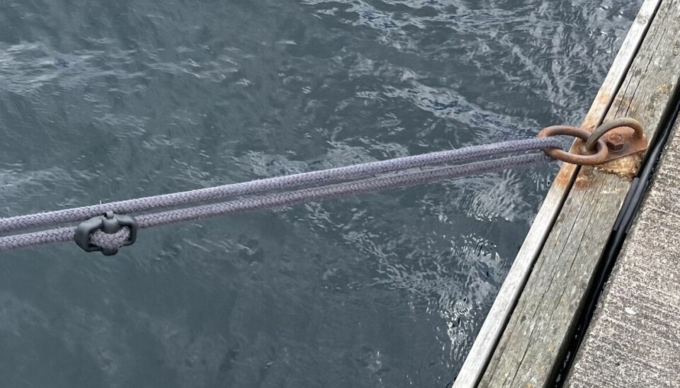 DOBBELT: Dobbel line er supert når du skal gå fra havn, men løsningen sliter mye på tauet, og halverer tauets strekkegenskaper. Det hjelper lite med rykkdemper.