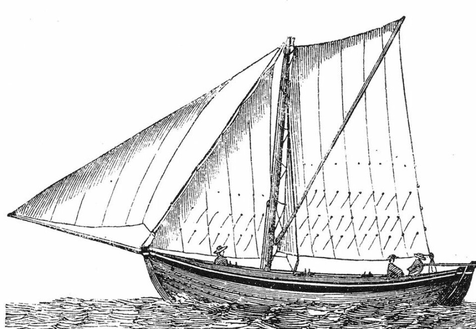 SKØYTE: «Prøven» er en tradisjonsbåt med seks barn og tre erfarende seilere om bord.