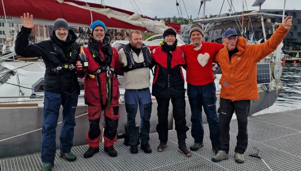 Børge Ousland, Thorleif Thorleifsson, Erik Engebrigtsen, Erling Kagge, Håvard Tjora og Steve Daldorff Torgersen fremme i Tromsø.